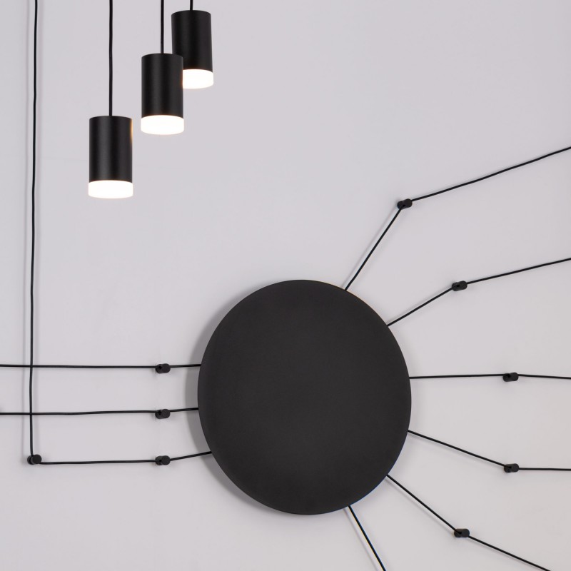 Designer-Pendelleuchte „Nebula“ - 9 x 6W - Baldachin Designer-Pendelleuchte „Nebula“ - 9 x 6W - Baldachin