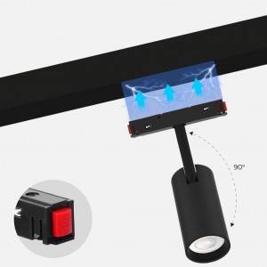 LED-Strahler für Magnetschienen RGB + CCT - 48V - 12W - Mi Light - magnetisch montieren