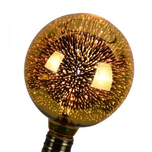 LED BIG BANG Glühfaden gold 3D Glühbirne