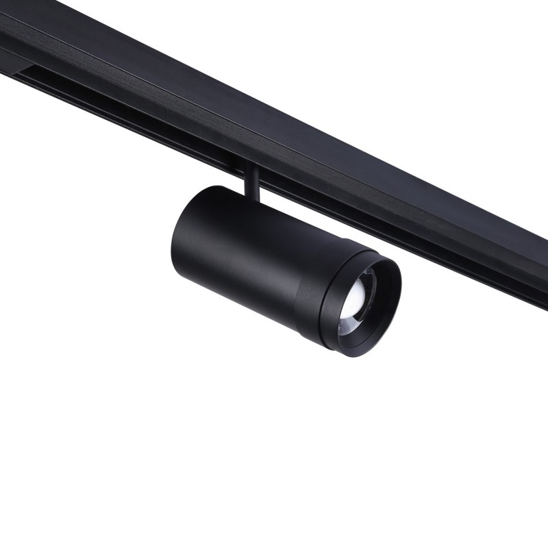 LED-Schienenstrahler für Magnetschienen mit Zoom 10-55° - 48V - 25W - Fokussierte Beleuchtung LED-Schienenstrahler für Magnetschienen mit Zoom 10-55° - 48V - 25W - Fokussierte Beleuchtung