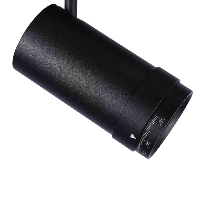 LED-Schienenstrahler für Magnetschienen mit Zoom 10-55° - 48V - 12W - magnetisch montieren LED-Schienenstrahler für Magnetschienen mit Zoom 10-55° - 48V - 12W - magnetisch montieren