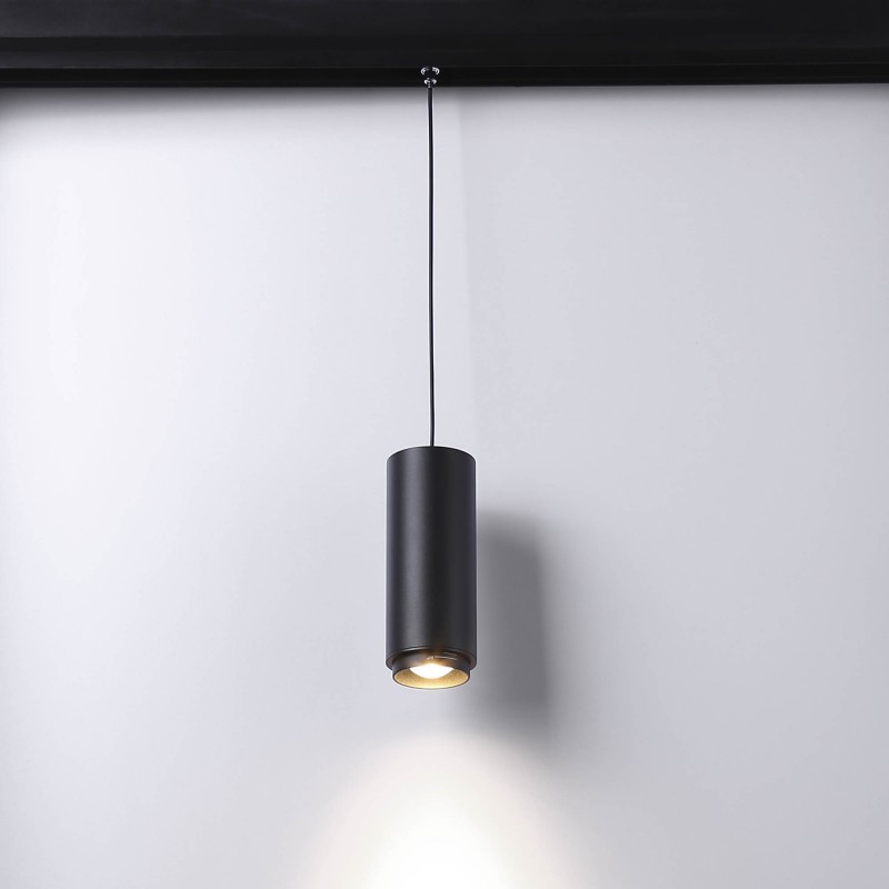 LED-Pendelleuchte für Magnetschiene mit Zoom 15°-60° - 48V - 8W - UGR16 - CRI95 - hochwertige Schienenbeleuchtung LED-Pendelleuchte für Magnetschiene mit Zoom 15°-60° - 48V - 8W - UGR16 - CRI95 - hochwertige Schienenbeleuchtung