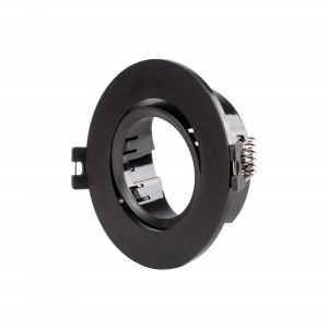 10 Montage-Sets - Schwenkbarer Downlight-Ring Ø 90 mm + GU10 Lampe 5W + GU10 Fassung - Einbauring