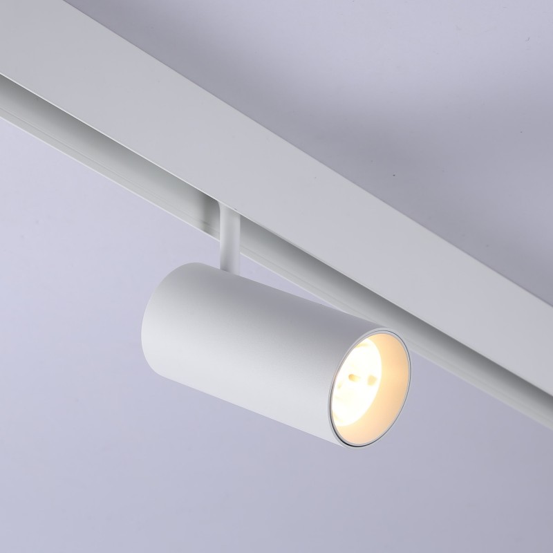 LED-Schienenstrahler für Magnetschiene 48V - 18W - Weiß - schwenkbares Design LED-Schienenstrahler für Magnetschiene 48V - 18W - Weiß - schwenkbares Design