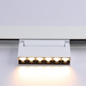 Schwenkbare LED-Schienenleuchte für Magnetschiene 48V - 6W - UGR16 - Weiß - Farbtemperatur