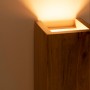 Wandleuchte „Durga“ aus Holz mit doppeltem Lichtaustritt - 2 x GU10 - Innen - Doppellampe - Warmes Licht