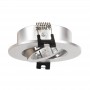 10 Montage-Sets - Schwenkbarer Downlight-Ring in Silber Ø 90 mm + GU10 Lampe 5W + GU10 Fassung - Einbaufeder