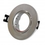 10 Montage-Sets - Schwenkbarer Downlight-Ring in Silber Ø 90 mm + GU10 Lampe 5W + GU10 Fassung - Licht ausrichten