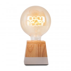 Dekorative Filament-Lampe „Hearts“ E27 G125 - 4W - 2200K - bernsteinfarbene Glühfadenlampe