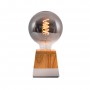 Dekorative Filament-Lampe „Smoky“ Rauchglas E27 G125 - 4W - 2200K - Tischleuchte - stilvoll - Dekolampe