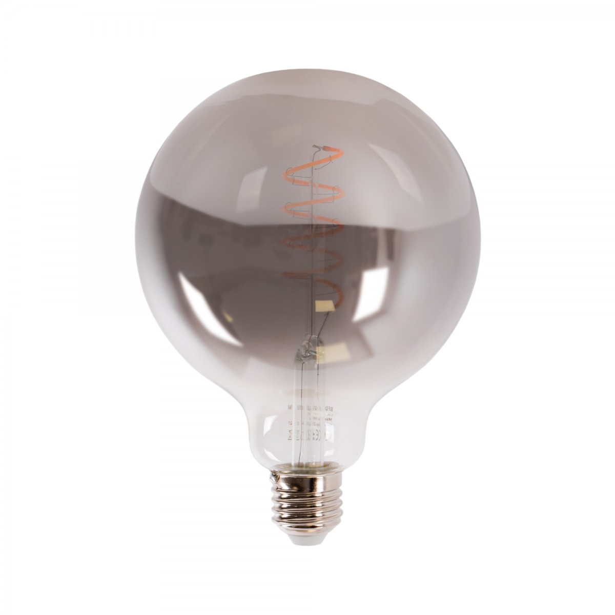 Dekorative Filament-Lampe „Smoky“ Rauchglas E27 G125 - 4W - 2200K