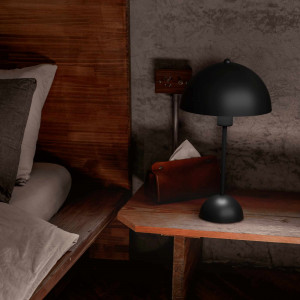 Tischleuchte „Seta“ aus Metall - E27 - Tischlampe Schlafzimmer Leselampe Leseecke