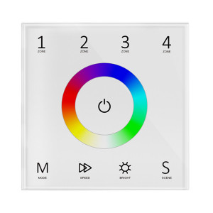 DMX Touch-Bedienung - 4 Zonen - RGB - LED Beleuchtung steuern