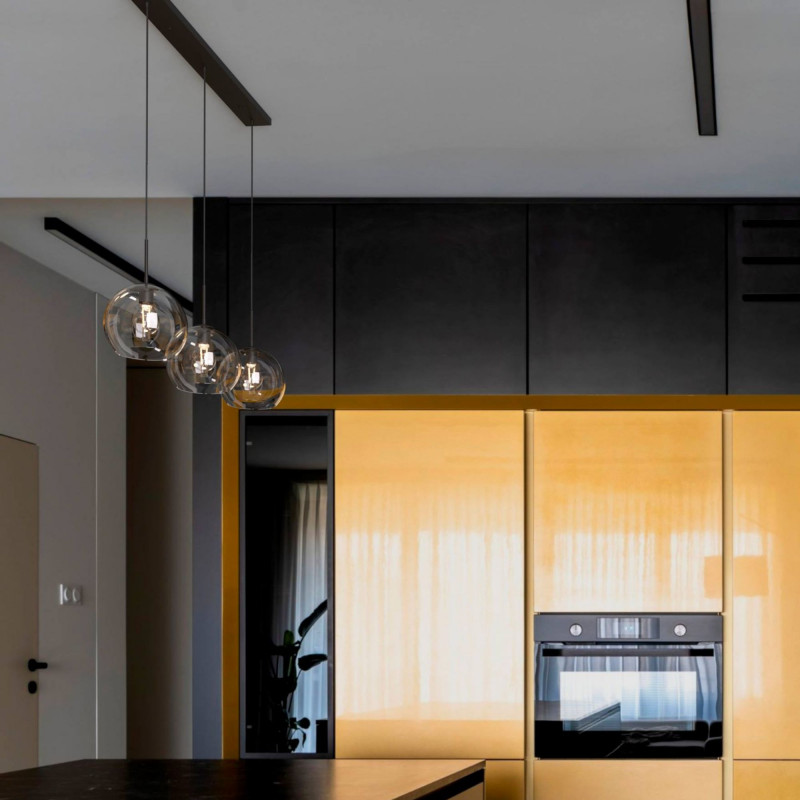 Dreifache Pendelleuchte „Merce“ aus Glas - 3 x E27 - Hängelampe - modernes Aussehen