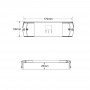 DMX512 Decoder 12-24V DC - 15A - 1 Kanal - DMX Signal - LED Streifen - Abmessungen