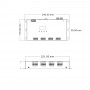 DMX512 Decoder 12-24V DC - 5A/Kanal - 12 Kanäle - OLED Display - Abmessungen