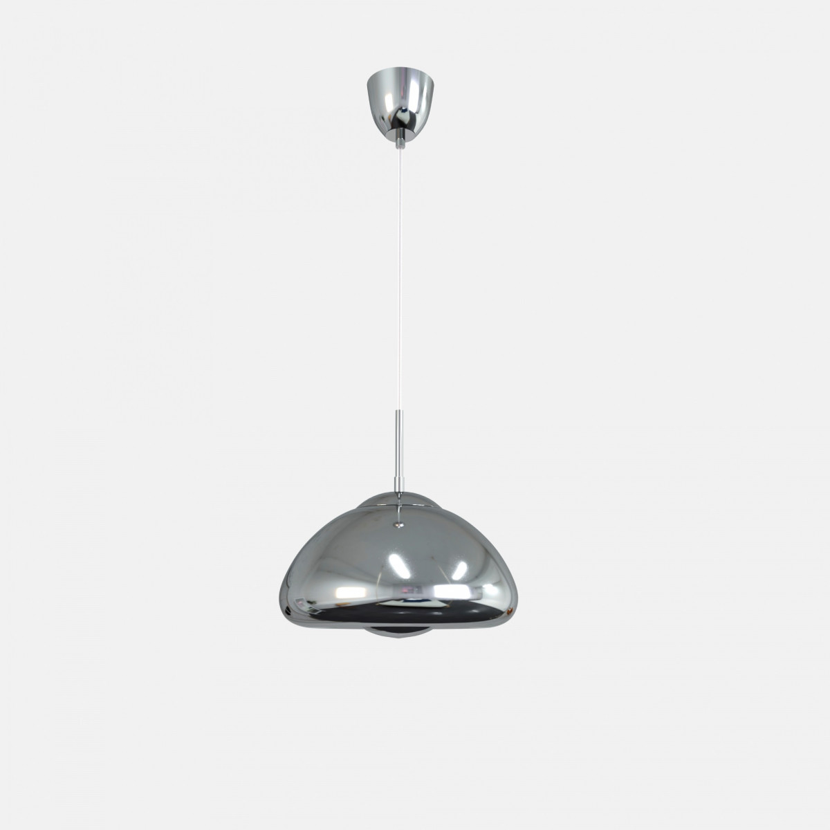 Design Pendelleuchte „Hugo“ - E27 G45 - höhenverstellbare Hängelampe - Chrom
