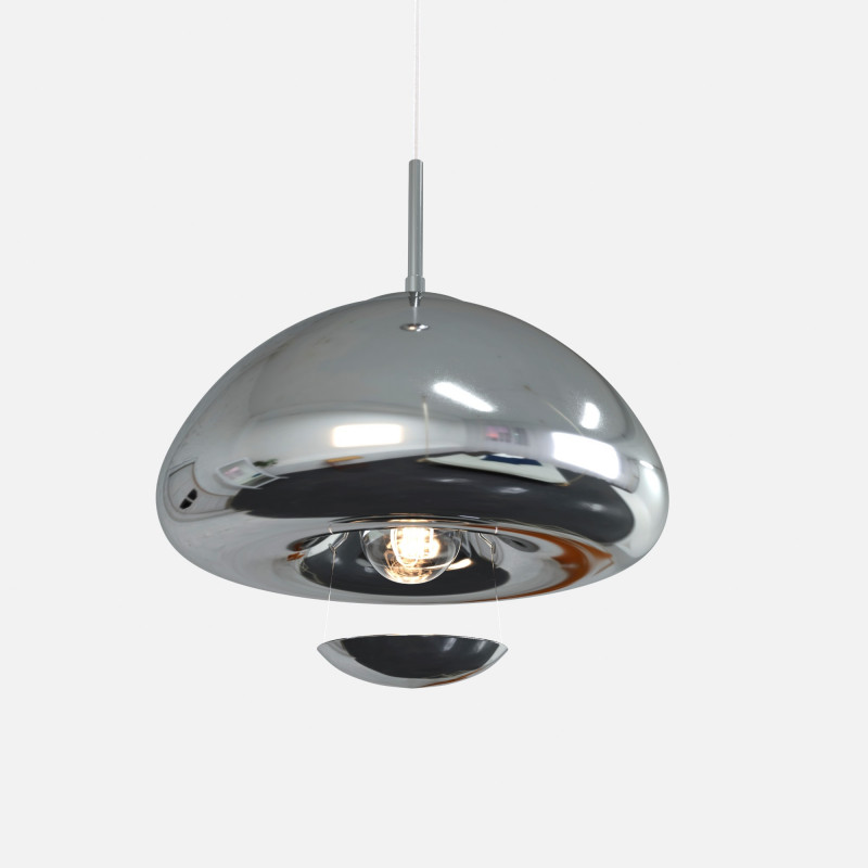 Design Pendelleuchte „Hugo“ Chrom E27 Fassung