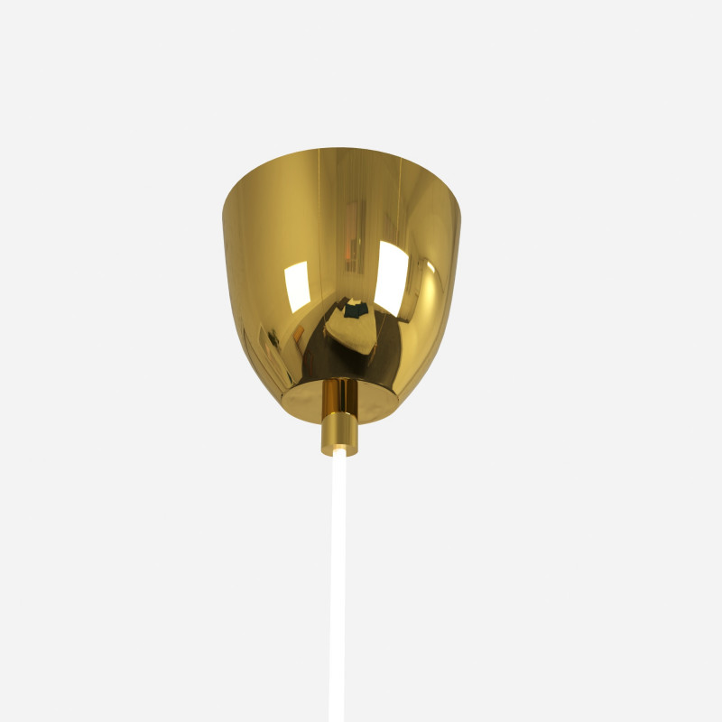 Design Pendelleuchte „Hugo“ Baldachin Gold höhenverstellbares Kabel