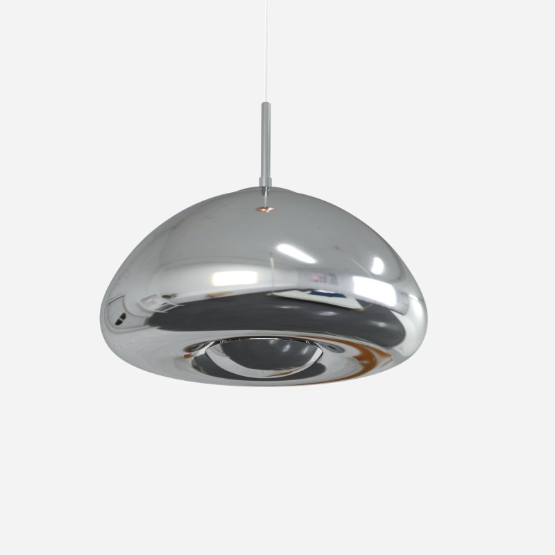 Design Pendelleuchte „Hugo“ - Chrom Hängelampe E27 G45