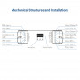 DMX512 Decoder 12-48V DC - 350-1200mA/Kanal - 4 Kanäle - input output - LED Steuerung