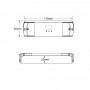 DMX512 Decoder 12-48V DC - 350-1200mA/Kanal - 4 Kanäle - Abmessungen