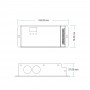 DMX512 Decoder 110-240V AC - 1,5A/Kanal - 3 Kanäle - Abmessungen