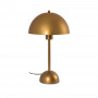 Tischleuchte „Seta“ aus Metall - E27 - Pilz Design Leselicht Leselampe - goldfarben