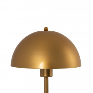 Tischleuchte „Seta“ aus Metall - E27 - Pilz Design Leselicht Leselampe - in Gold