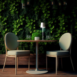 LED CCT Akku Tischleuchte LAURA 1,5W Touch tischlampe akku aussen