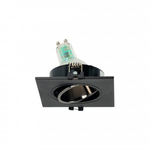 Einbau Kardan Downlight-Ring  GU10 / MR16 schwenkbar - kardanischer Einbauring - schwarz