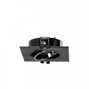 Einbau Kardan Downlight-Ring  GU10 / MR16 schwenkbar - kardanischer Einbauring - schwarz