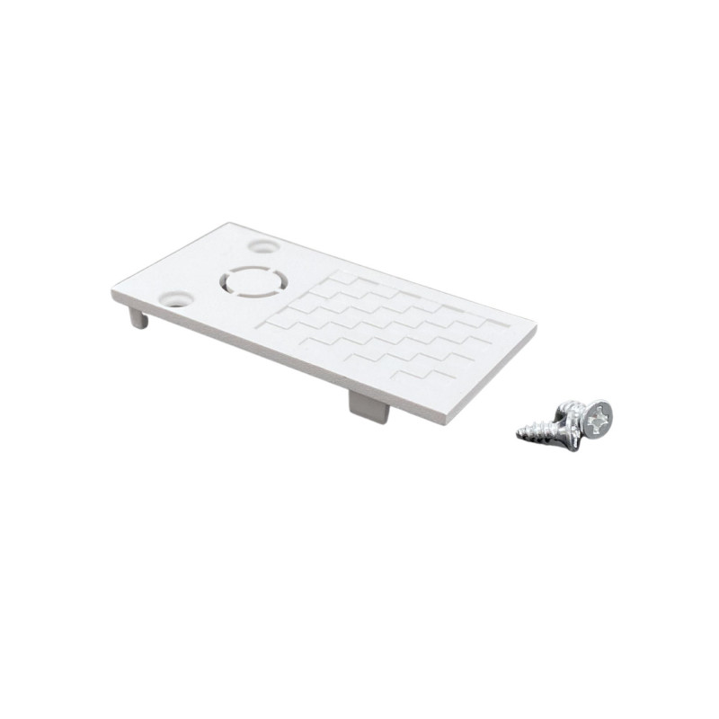 Anfangs- und Endkappen für Einbau, Trimless und Oberflächen-Magnetschienen - Schrauben im Lieferumfang