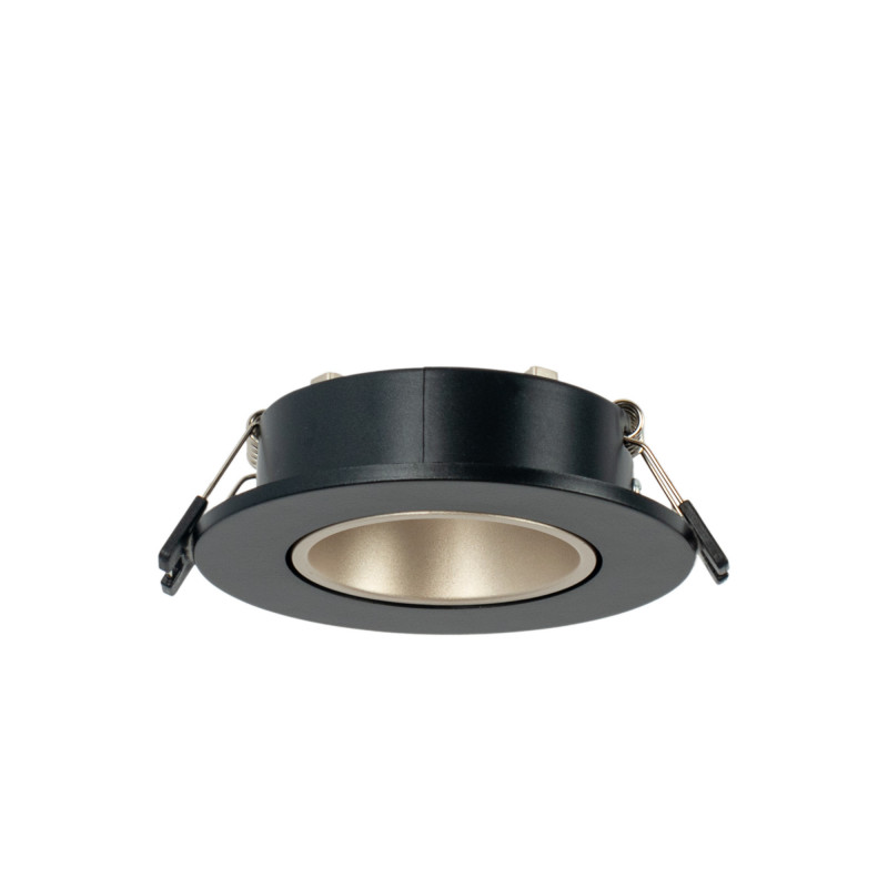 Einbauring Downlight Kardan Schwarz für GU10 / MR16 Leuchtmittel und LED Modul