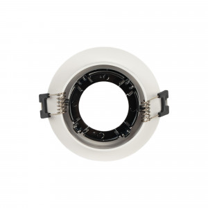 Schwarz Weiß Einbauring - Einbauleuchte Downlight - Deckenleuchte GU10 MR16 Kardan - Deckeneinbau