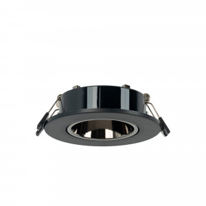 Schwarzer Einbauring - Einbauleuchte Downlight - Deckenleuchte GU10 MR16 Kardan