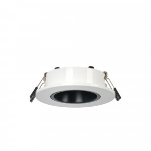 Schwarz Weiß Einbauring - Einbauleuchte Downlight - Deckenleuchte GU10 MR16 Kardan - Einbaufeder