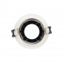 Schwarz Weiß Einbauring - Einbauleuchte Downlight - Deckenleuchte GU10 MR16 Kardan - Einbaufeder