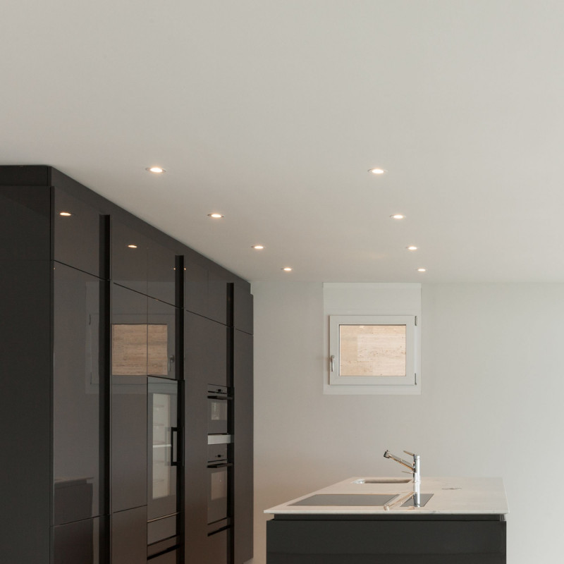 Innenbeleuchtung mit Downlights - GU10 MR16 Lampe - Deckenleuchte Kardanring Innenbeleuchtung mit Downlights - GU10 MR16 Lampe - Deckenleuchte Kardanring