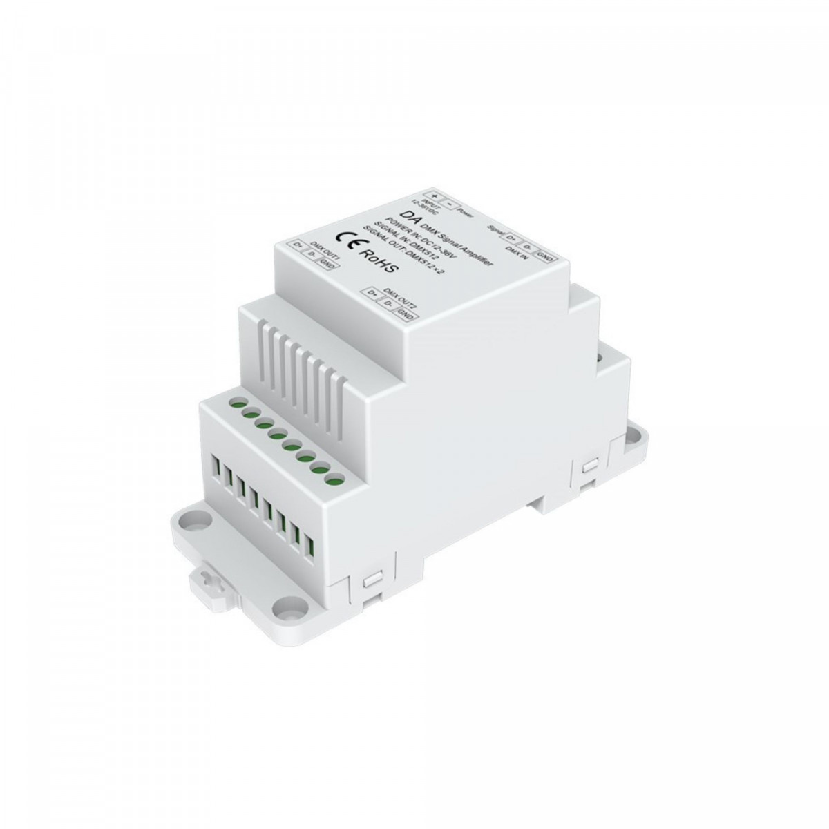 DMX-Signalverstärker - 12-36V DC - 2 Kanäle - LED Beleuchtung Geräte - Signal verstärken