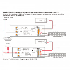 4 in 1 LED Controller - 12-48V DC - TRIAC + 0/1-10V + DALI + PUSH dimmbar - led dimmer, lampen dimmen