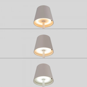 LED CCT Akku Tischlampe LAURA 1,5W Touch tischlampe akku