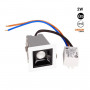 Eckiger Einbaustrahler LED Downlight 2W - UGR18 - CRI90 - OSRAM Chip - Netzteil 220-240V AC Einbauspot, LED Spot, Einbauleuchte