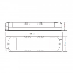 Dimmbarer DALI-Treiber DT6 einfarbig 220-240V - Ausgang 6-42V DC - 100-700 mA - 12W - DALI 2 Steuerung