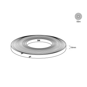 3M Klebeband für LED-Streifen 10 mm - Doppelseitig - IP20 - 55 Meter - LED Streifen selbstklebend