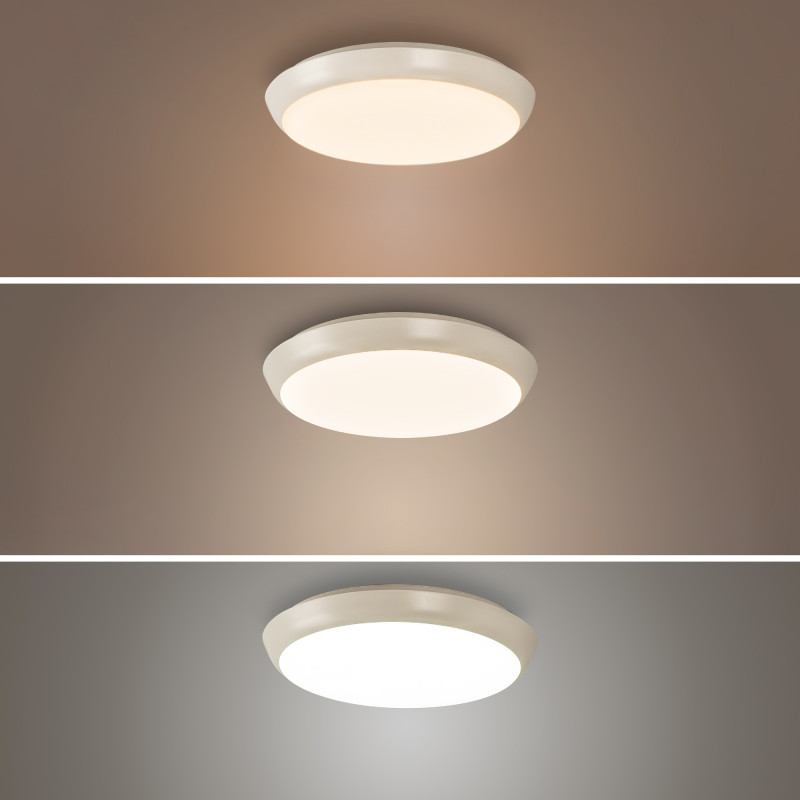 LED Deckenleuchte mit Farbtemperaturwechsel für den Außenbereich IP65 - Schutz gegen Regen und Staub