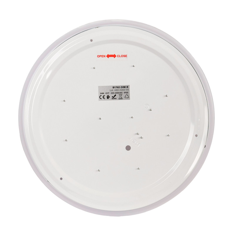 24W runde CCT LED-Anbauleuchte - Ø38 cm - 1780 lm - IP20 - Farbtemperaturwechsel CCT Schalter