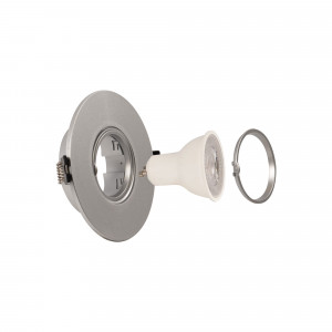 Schwenkbarer Downlight-Ring für GU10 / MR16 Leuchtmittel - Einbauöffnung Ø75 mm - Einbaumontage