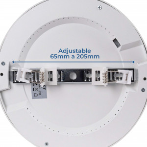 LED 18W Deckenleuchte mit Montagezubehör - CCT Farbtemperatur - Deckenmontage Deckenaufnahme Einbaufedern