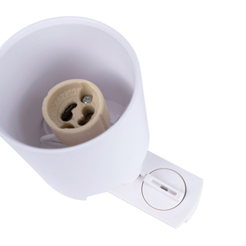 1 Phasen Strahler in Weiß für GU10 AR111 Lampen - fokussiertes Licht - schwenkbar und drehbar 1 Phasen Strahler in Weiß für GU10 AR111 Lampen - fokussiertes Licht - schwenkbar und drehbar